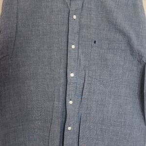 Izod Men's Casual Slate Button-Down Shirt